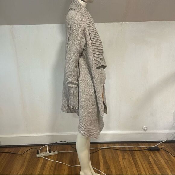 CABI Oatmeal Confetti Longline Open Shawl Cardigan Chunky Sweater Jacket - Picture 8 of 14